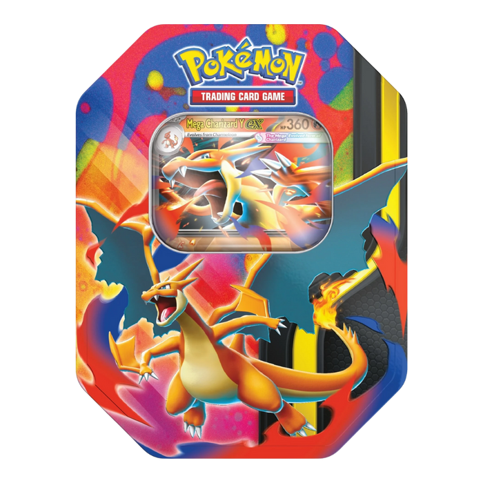 pokemon cards tin uk Pokemon Mega Charizard ex Tin — EternaCards