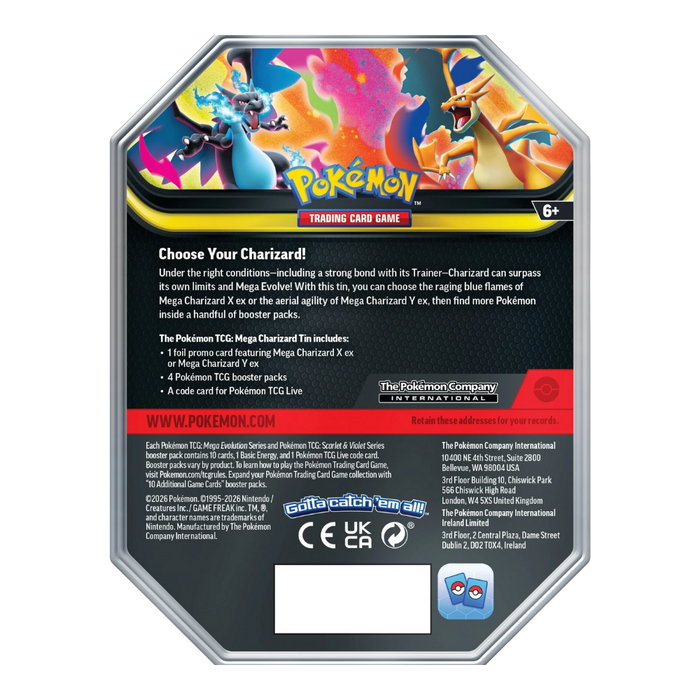 Pokemon Mega Charizard ex Tin - EternaCards