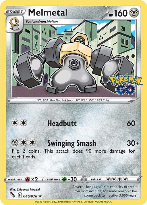 Pokemon Melmetal 046/078 Pokemon GO Holo - EternaCards