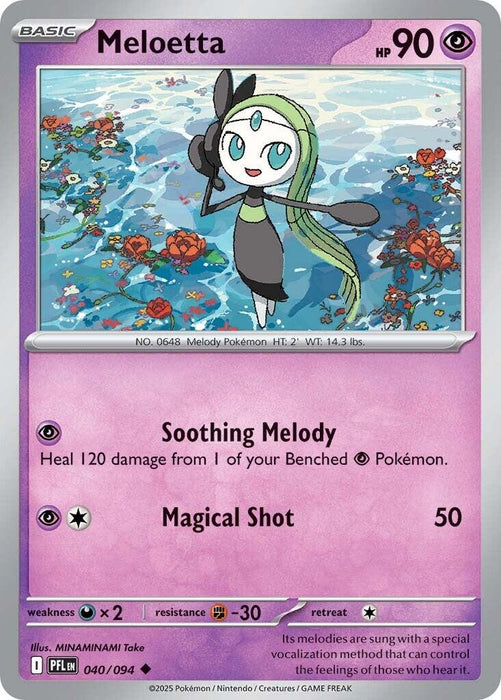 Pokemon Meloetta 040/094 ME02: Phantasmal Flames Normal - EternaCards