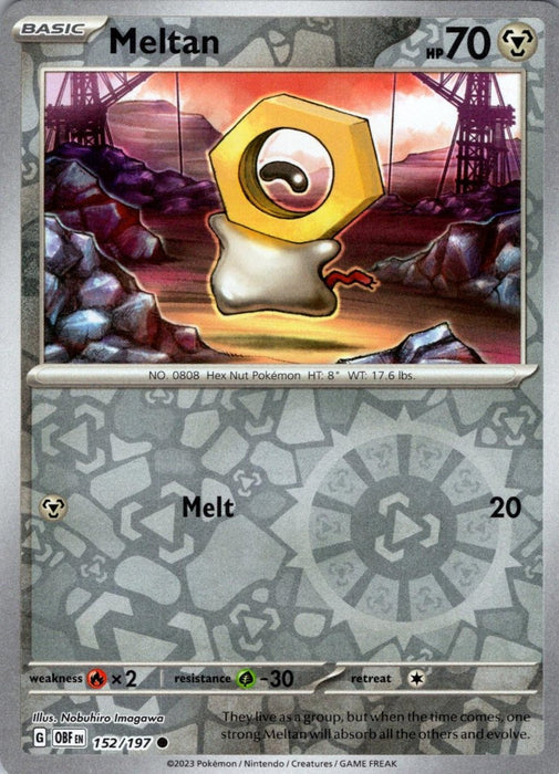 Pokemon Meltan 152/197 SV03: Obsidian Flames Normal - Eterna Cards