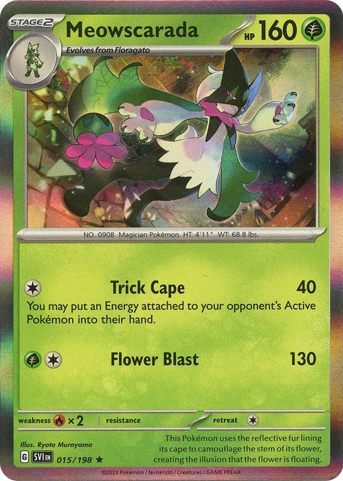 Pokemon Meowscarada - 015/198 015/198 SV01: Scarlet & Violet Base Set Holo - EternaCards