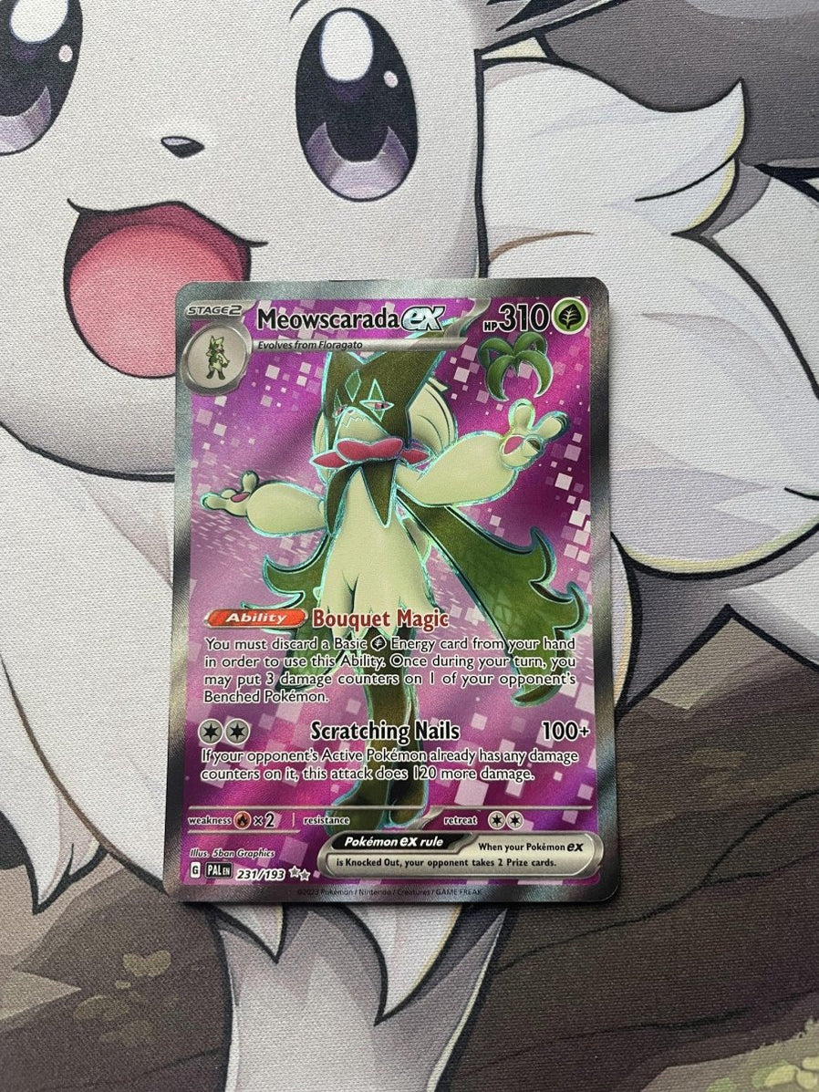 Home Pokemon Meowscarada Ex 231 193 Paldea Evolved Full Art