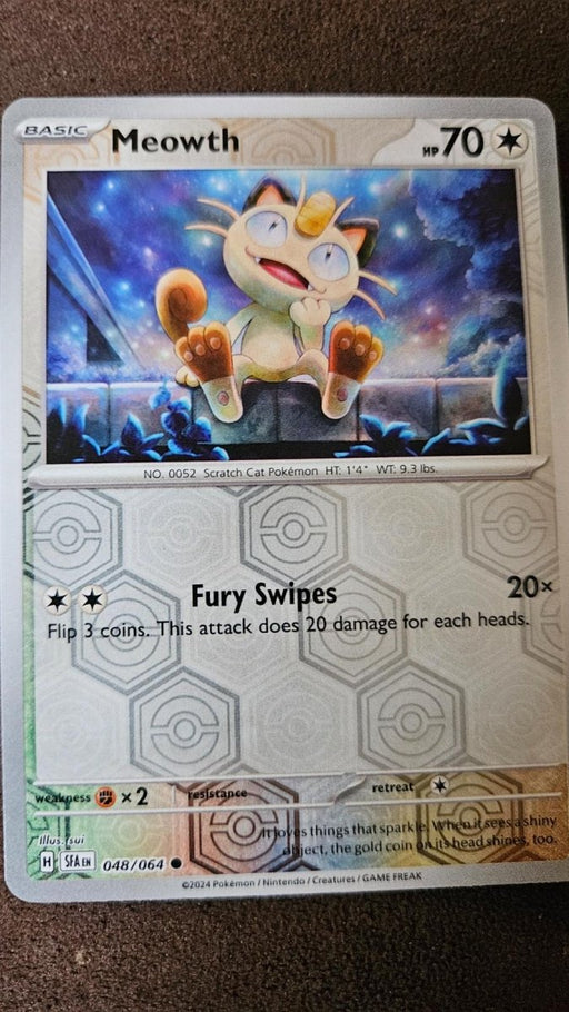 Pokemon Meowth 048/064 SV: Shrouded Fable Normal - Eterna Cards