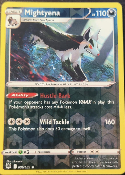 Pokemon Mightyena 096/189 SWSH10: Astral Radiance Normal - Eterna Cards