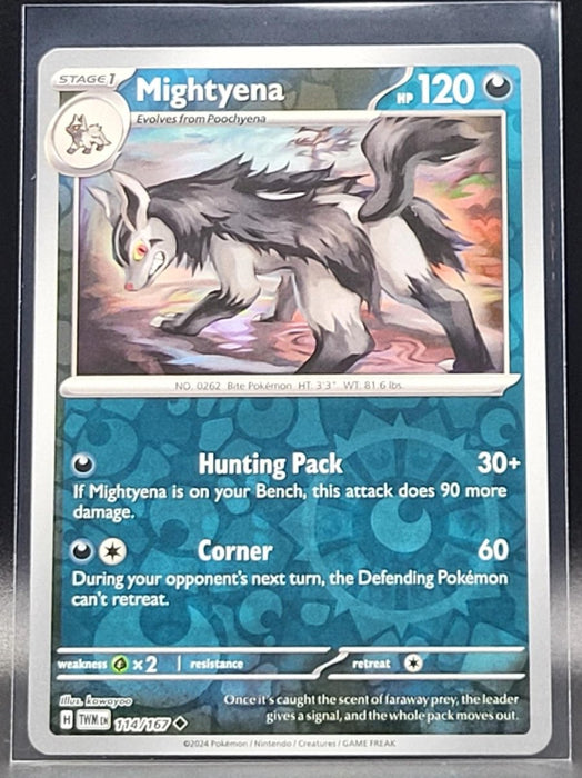 Pokemon Mightyena 114/167 SV06: Twilight Masquerade Normal - Eterna Cards