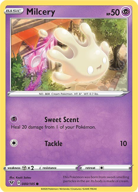 Pokemon Milcery 080/185 SWSH04: Vivid Voltage Normal - EternaCards