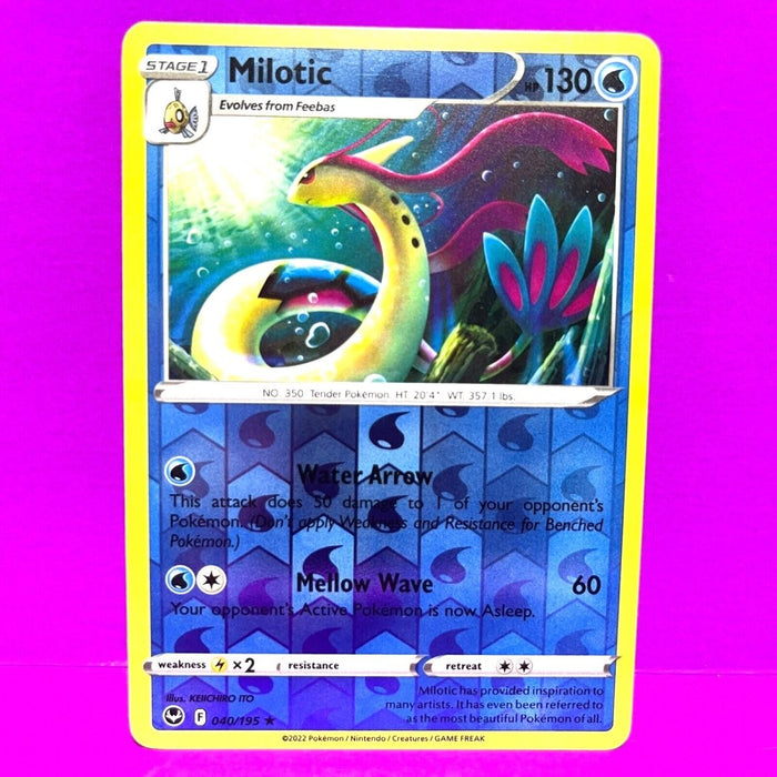 Pokemon Milotic 040/195 SWSH12: Silver Tempest Normal - Eterna Cards