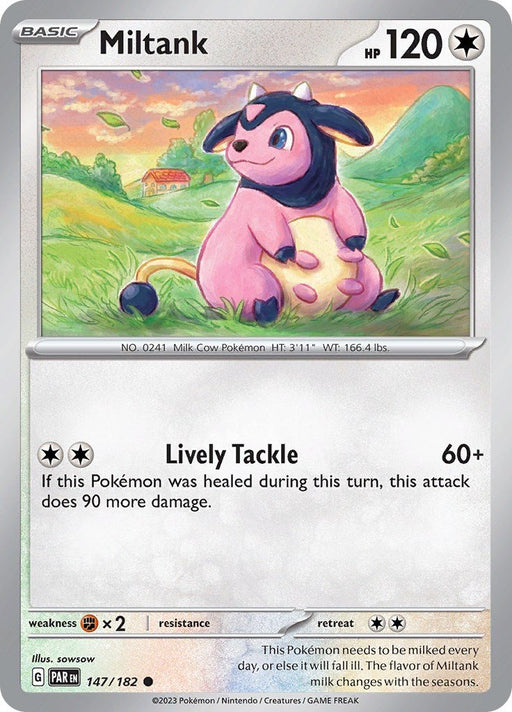 Pokemon Miltank 147/182 SV04: Paradox Rift Reverse Holofoil - EternaCards