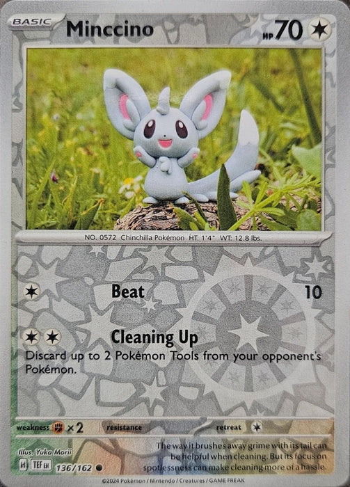 Pokemon Minccino - 136/162 SV05: Temporal Forces Normal - Eterna Cards