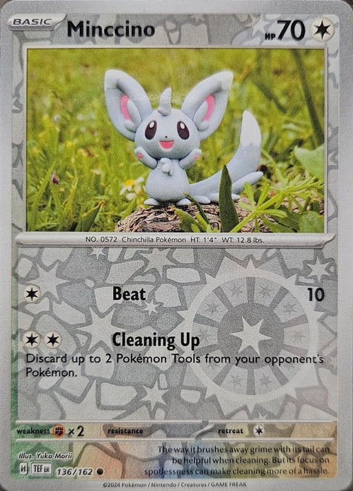 Pokemon Minccino - 136/162 SV05: Temporal Forces Normal - Eterna Cards