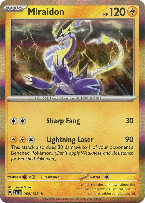 Pokemon Miraidon 080/198 SV01: Scarlet & Violet Base Set Holo - EternaCards