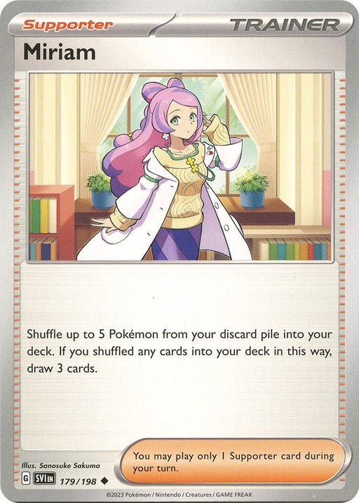 Pokemon Miriam - 179/198 179/198 SV01: Scarlet & Violet Base Set Reverse Holo - EternaCards