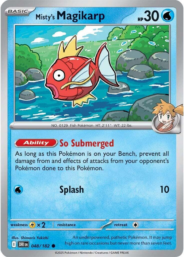 Pokemon Misty's Magikarp 048/182 SV10: Destined Rivals Normal