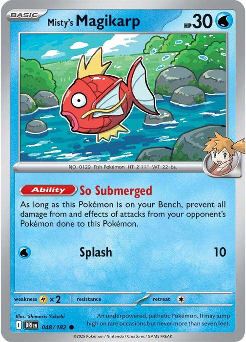 Pokemon Misty's Magikarp 048/182 SV10: Destined Rivals Normal - EternaCards