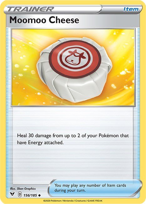 Pokemon Moomoo Cheese 156/185 SWSH04: Vivid Voltage Reverse Holo - EternaCards