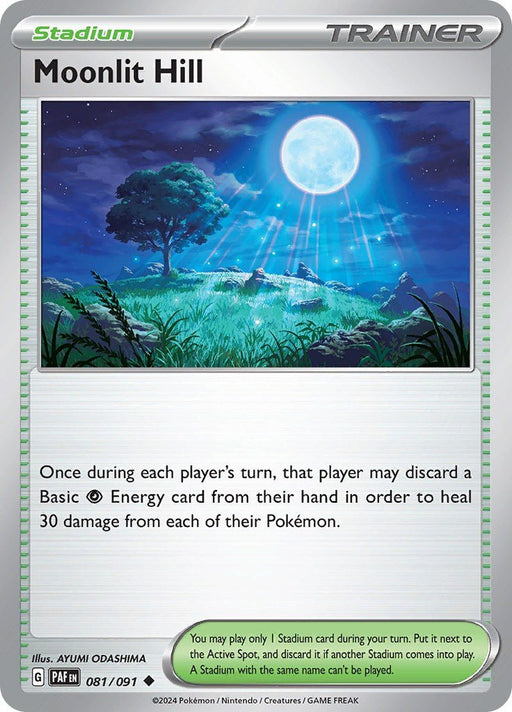 Pokemon Moonlit Hill 081/091 SV: Paldean Fates Reverse Holo - EternaCards