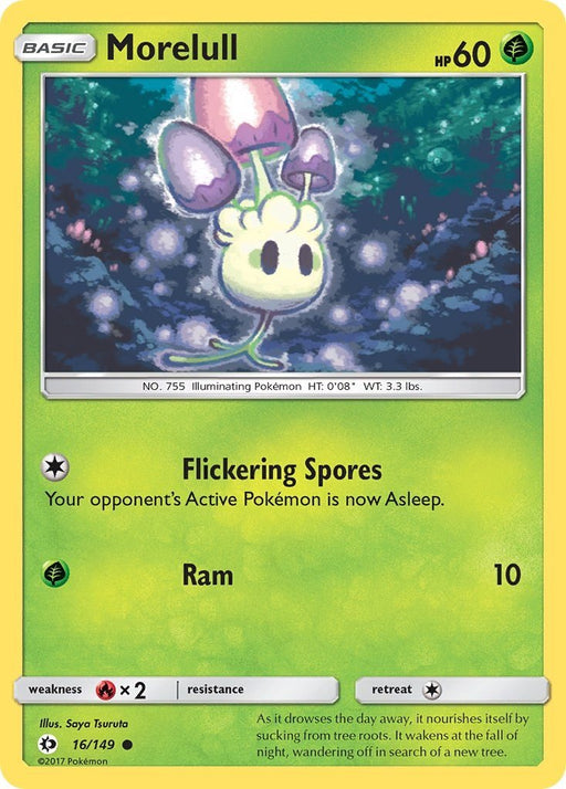 Pokemon Morelull 16/149 SM Base Set Normal - Eterna Cards