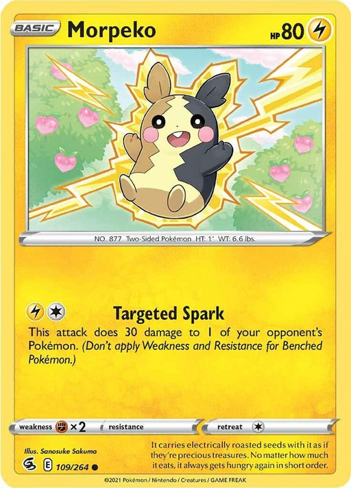 Pokemon Morpeko (109) 109/264 SWSH08: Fusion Strike Normal - Eterna Cards