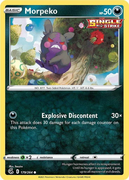 Pokemon Morpeko (179) 179/264 SWSH08: Fusion Strike Normal - Eterna Cards