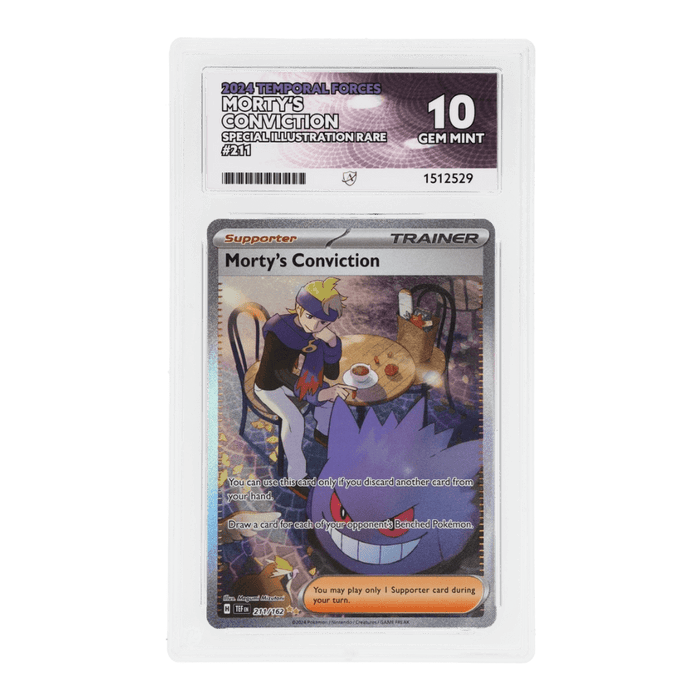 Pokemon Morty's Conviction 211/162 ACE 10 Gem Mint SIR Temporal Forces - Eterna Cards