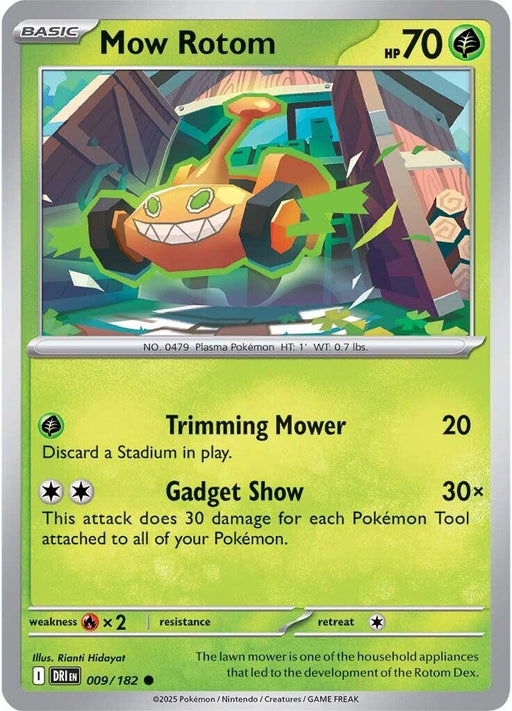 Pokemon Mow Rotom 009/182 SV10: Destined Rivals Reverse Holo - EternaCards