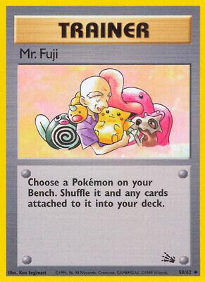 Pokemon Mr. Fuji 58/62 Fossil Unlimited - Eterna Cards