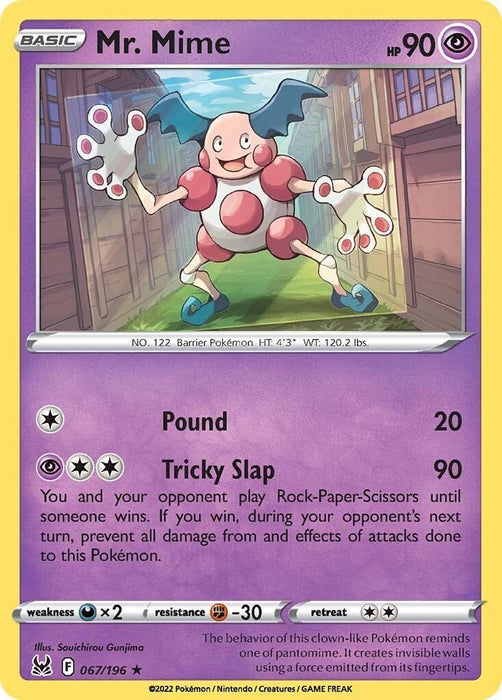 Pokemon Mr. Mime 067/196 SWSH11: Lost Origin Normal - EternaCards