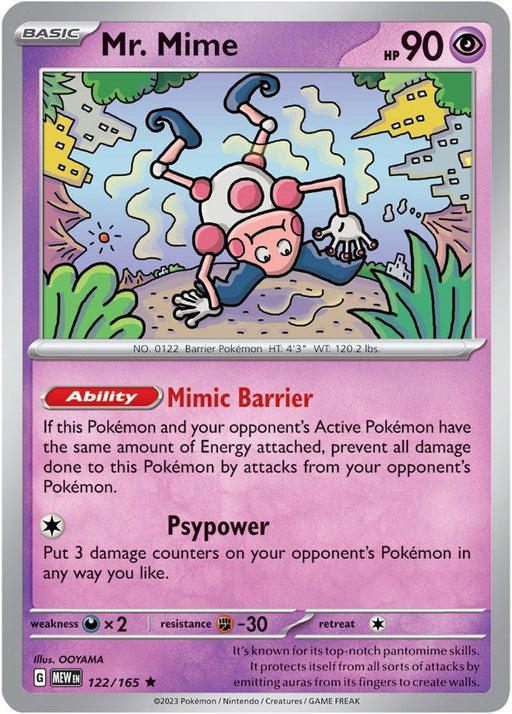 Pokemon Mr. Mime - 122/165 122/165 SV: Scarlet & Violet 151 Holo - EternaCards