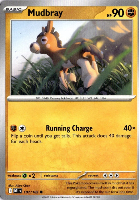Pokemon Mudbray 107/182 SV10: Destined Rivals Normal - Eterna Cards
