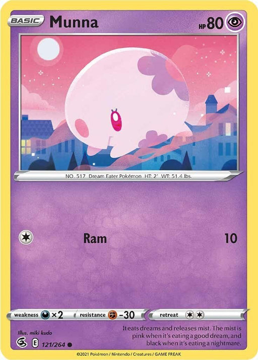Pokemon Munna 121/264 SWSH08: Fusion Strike Normal - Eterna Cards