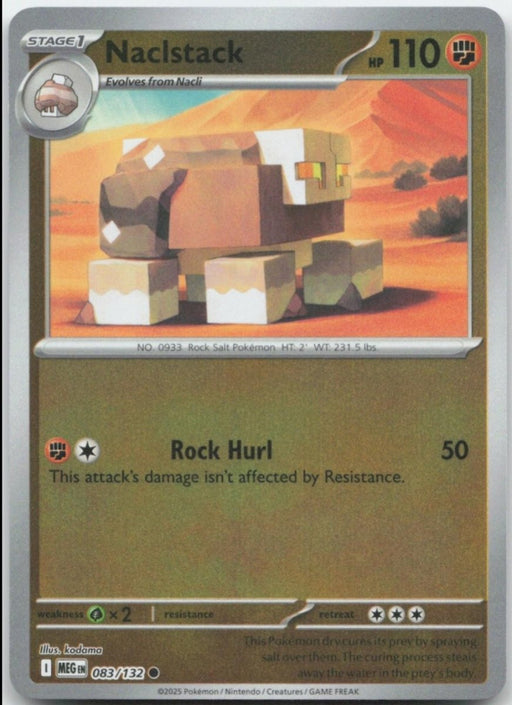 Pokemon Naclstack 083/132 ME01: Mega Evolution Normal - Eterna Cards