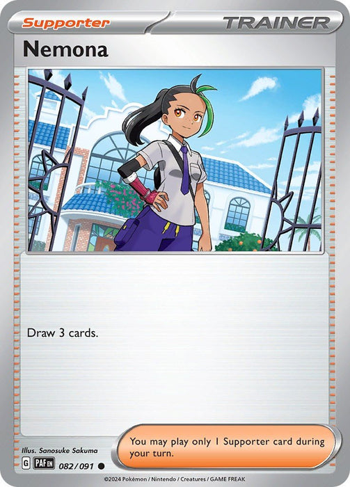 Pokemon Nemona - 082/091 082/091 SV: Paldean Fates Reverse Holo - EternaCards