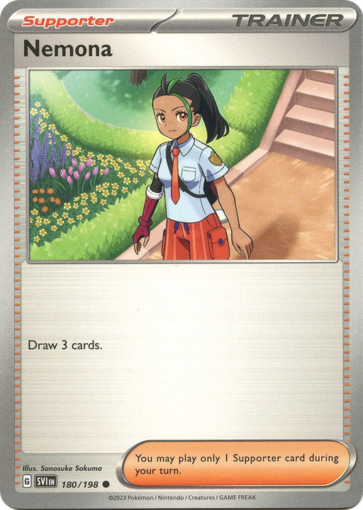 Pokemon Nemona 180/198 SV01: Scarlet & Violet Base Set Reverse Holo - EternaCards