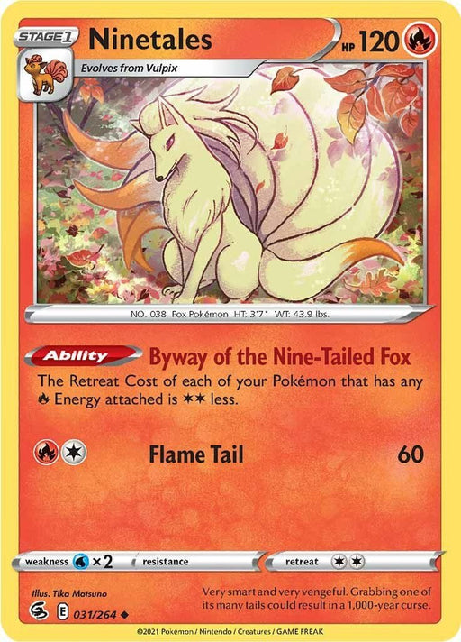 Pokemon Ninetales (31) 031/264 SWSH08: Fusion Strike Normal - Eterna Cards