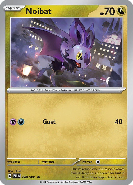 Pokemon Noibat - 068/091 068/091 SV: Paldean Fates Reverse Holo - EternaCards