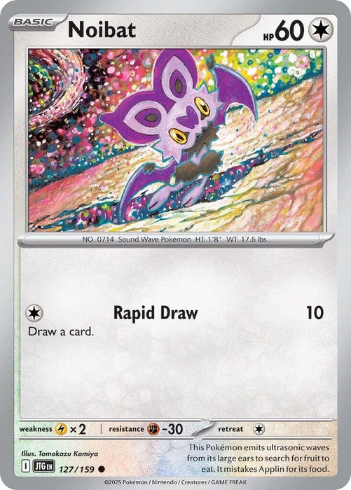 Pokemon Noibat - 127/159 127/159 SV09: Journey Together Reverse Holo - EternaCards