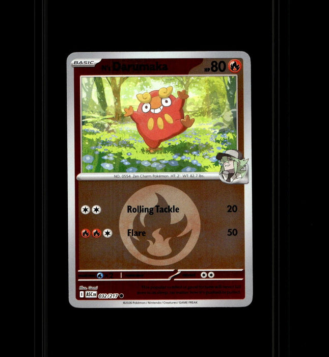 Pokemon N's Darumaka (Energy Symbol Pattern) 032/217 ME: Ascended Heroes Reverse Holo - Eterna Cards
