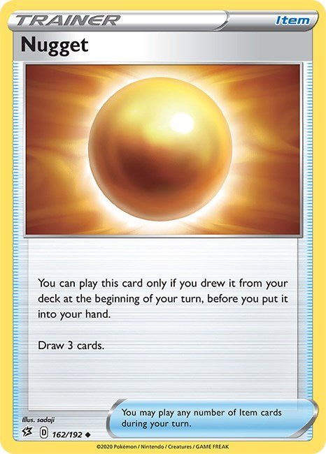 Pokemon Nugget 162/192 SWSH02: Rebel Clash Reverse Holo - EternaCards