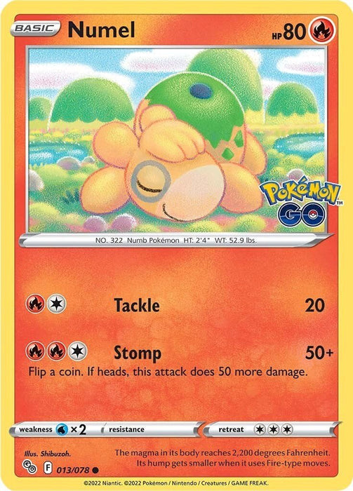 Pokemon Numel 013/078 Pokemon GO Normal - EternaCards