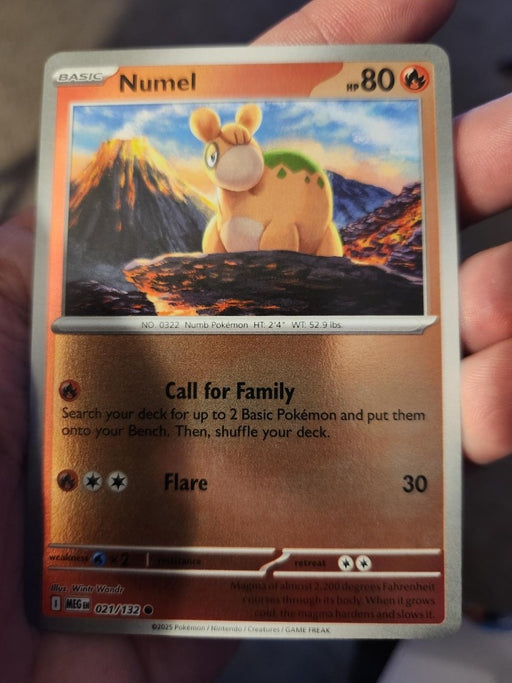 Pokemon Numel 021/132 ME01: Mega Evolution Normal - Eterna Cards