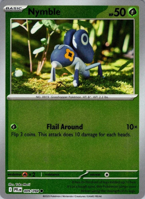 Pokemon Nymble - 009/094 ME02: Phantasmal Flames Normal - Eterna Cards