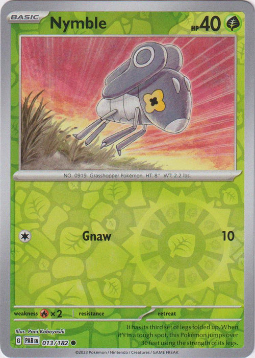 Pokemon Nymble - 013/182 SV04: Paradox Rift Normal - Eterna Cards