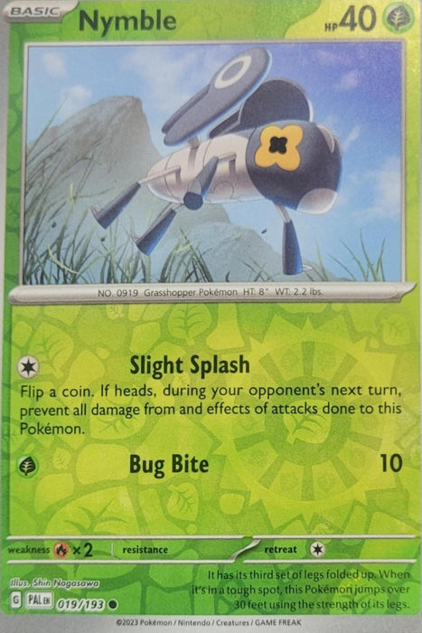 Pokemon Nymble - 019/193 SV02: Paldea Evolved Normal - Eterna Cards