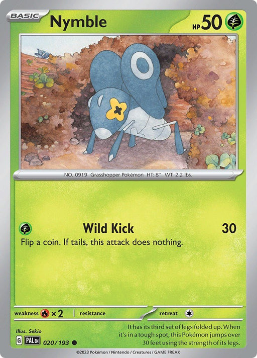 Pokemon Nymble - 020/193 020/193 SV02: Paldea Evolved Normal - EternaCards