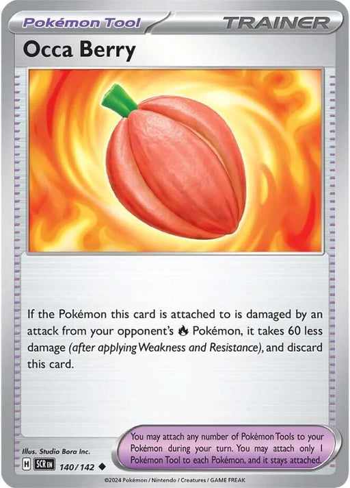 Pokemon Occa Berry 140/142 SV07: Stellar Crown Reverse Holo - EternaCards