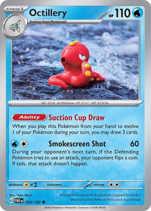 Pokemon Octillery 034/182 SV04: Paradox Rift Reverse Holo - EternaCards