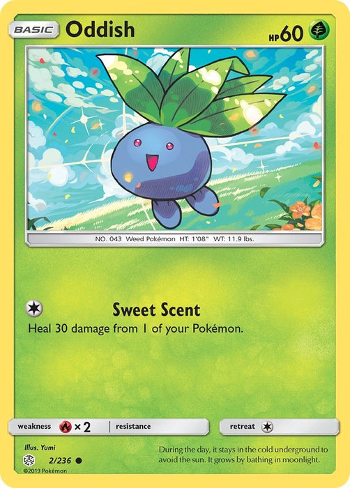 Pokemon Oddish 2/236 SM - Cosmic Eclipse Normal - EternaCards