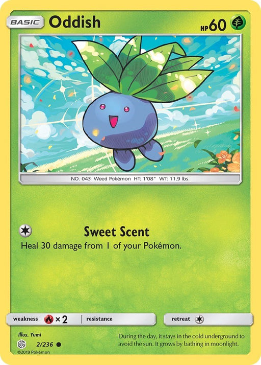 Pokemon Oddish 2/236 SM - Cosmic Eclipse Normal - EternaCards