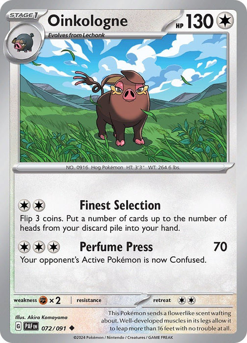 Pokemon Oinkologne 072/091 SV: Paldean Fates Reverse Holo - EternaCards